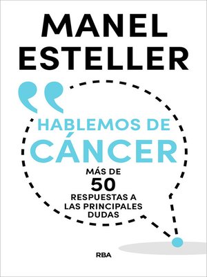 cover image of Hablemos de cáncer